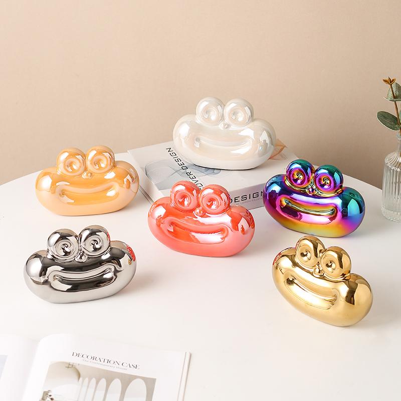 Unique Sausage-Shaped Decorative Ceramic Home Decoration Ornaments Creative Kitchen Living Room Decor Accessories