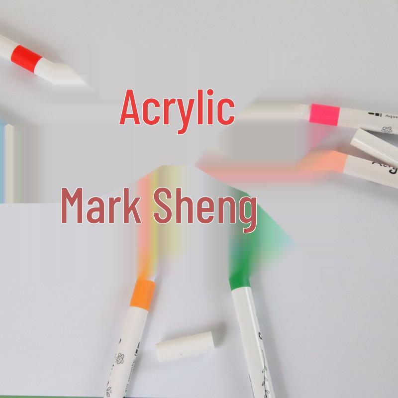 Acrylic Marker Set: 12-60 Colors for Fine Art, Journaling, DIY, and Doodling – Water-Based Brush Pens.