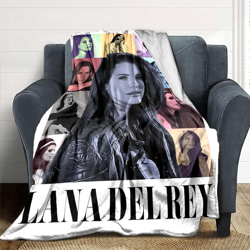 Lana Del Rey Pop Star Blanket Soft Throw Blanket For Home Bedroom Bed Sofa Travel Office Solid Christmas Blanket