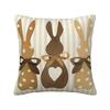 Happy Easter Bunny Egg Pillow Cases Cute Cushion Covers Awesome Zipper Decorative Pillowcase for Home 45*45cm