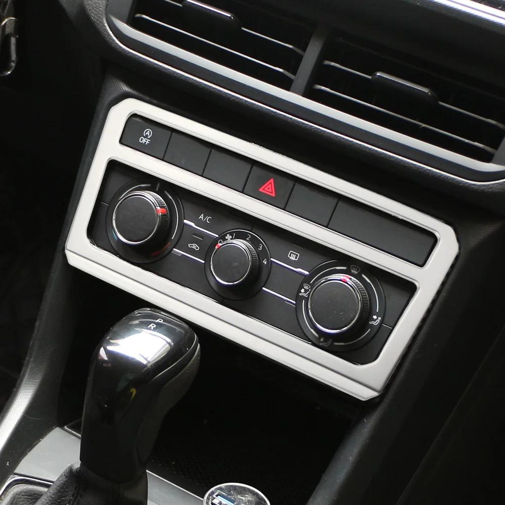 Voor VW Volkswagen T-Cross Tcross 2018 - 2025 Middenconsole Sticker AC Knop Paneel Frame Trim Cover Interieur Accessoires
