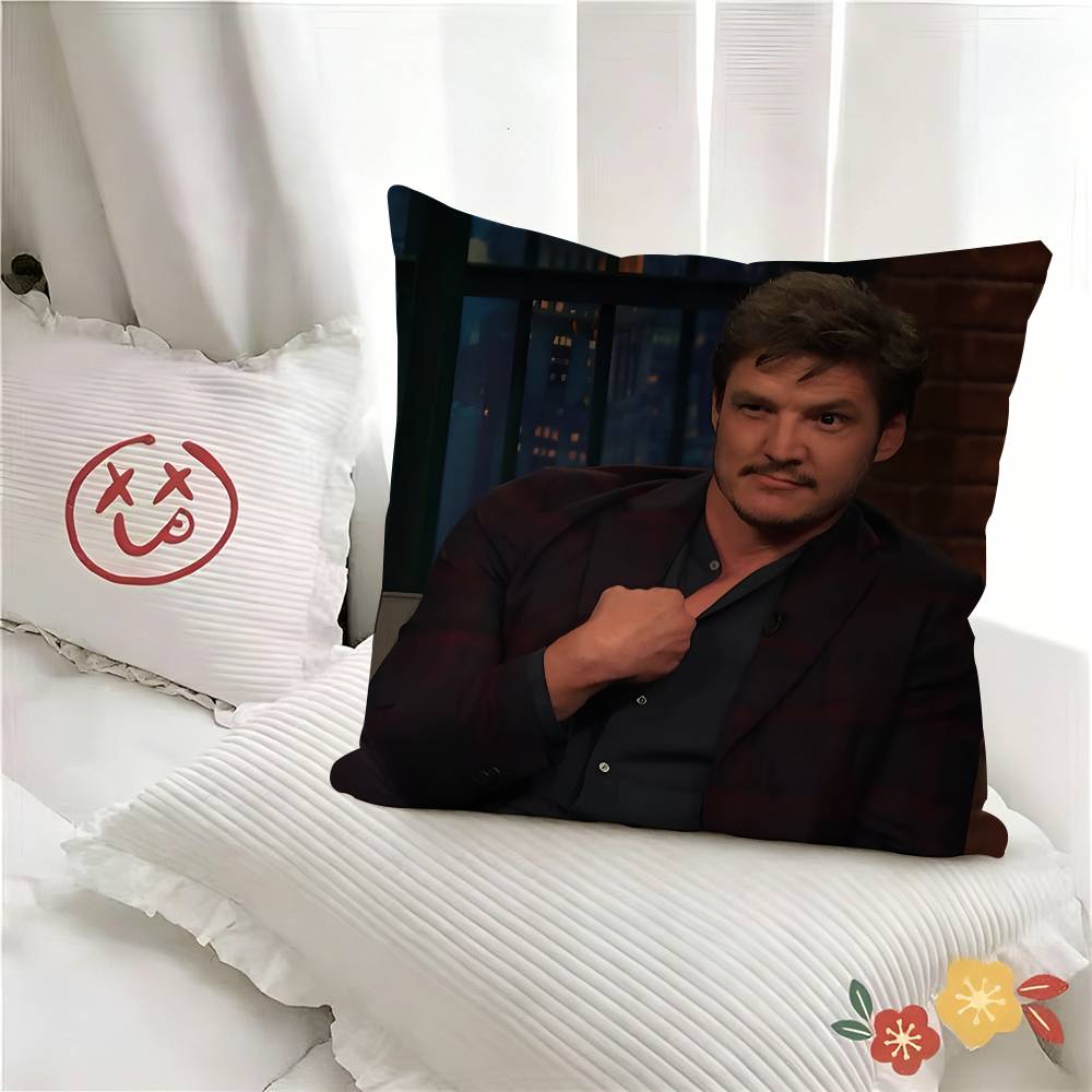 Pc Funny Movie Figure Pedro Pascal Pillow Case Fashion Square Pillowcase Bedroom Sofa Room Ins Decoration Leisure