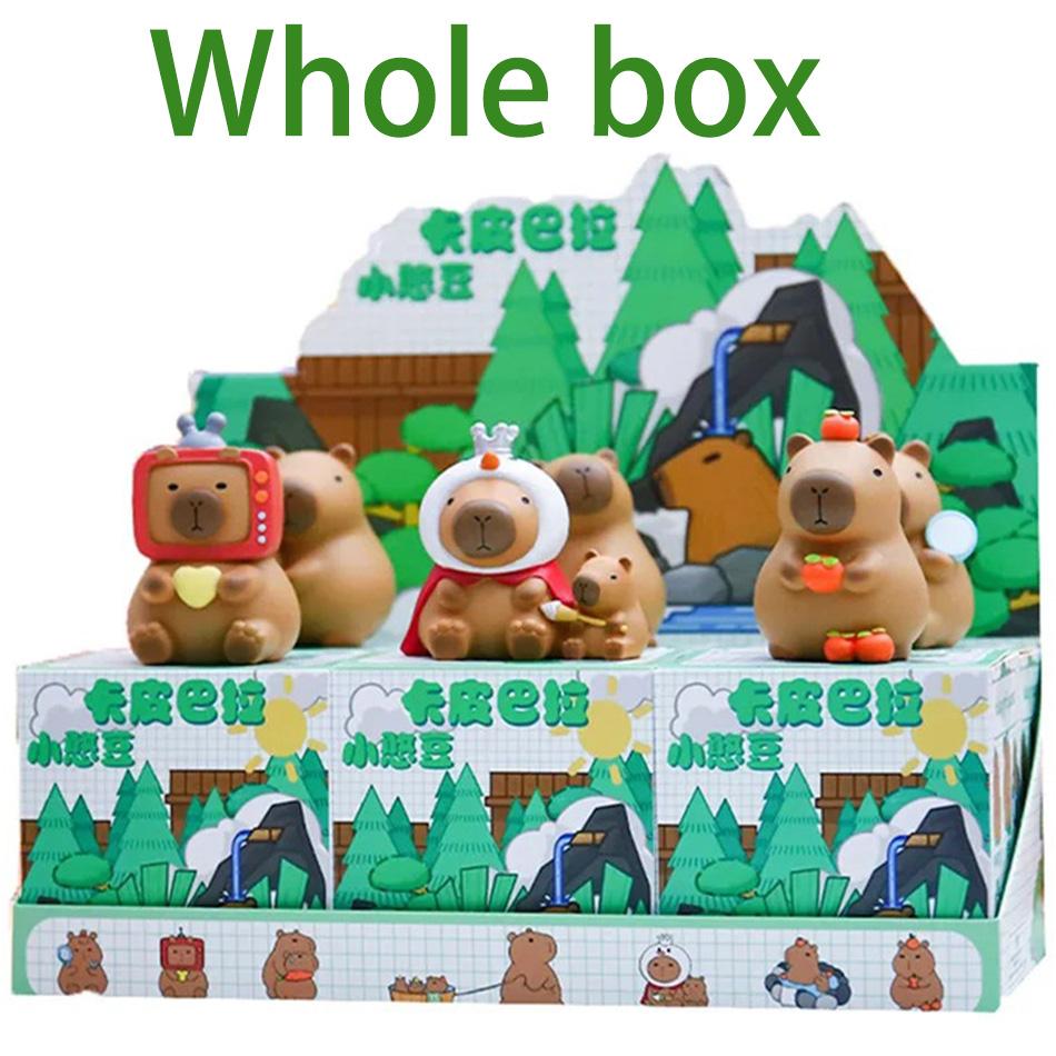 Capybara Figur Blind Box Simulation Capibara Kawaii Anime Tiere Figuren Puppe Kinder Geburtstag Weihnachtsgeschenk
