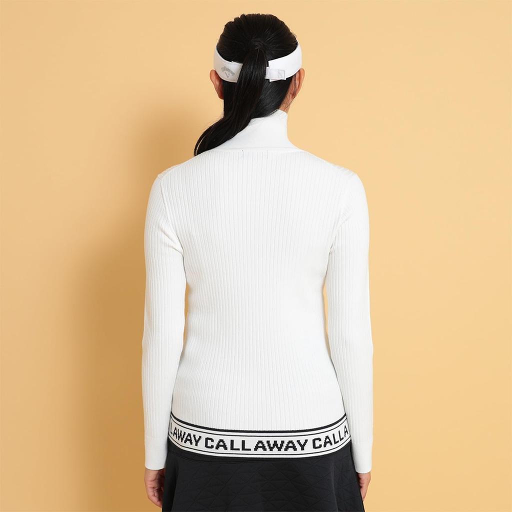Callaway High Neck Knit Golf C24218202 Women's (Plain Knit) / / 1030_White