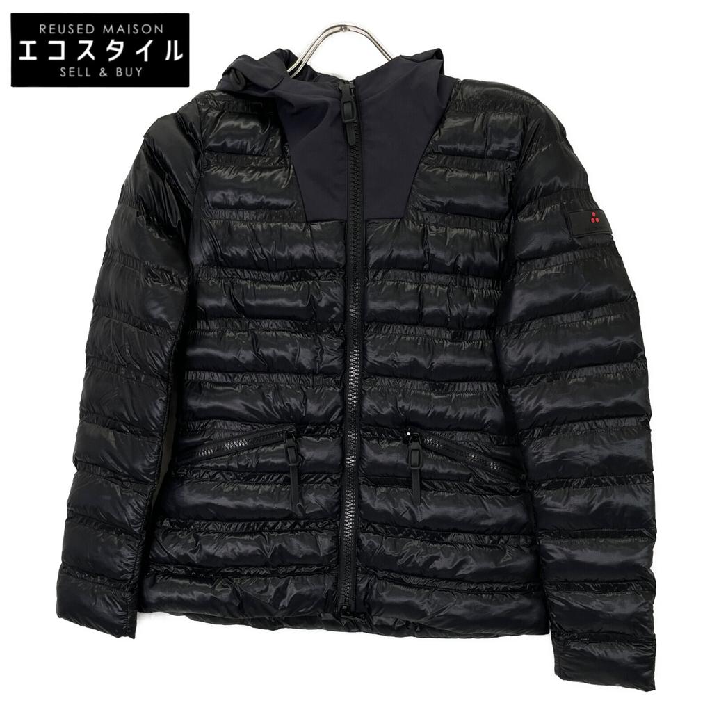 PEUTEREY PED4212 Black Hooded Down Jacket Jacket 38 blackUsed