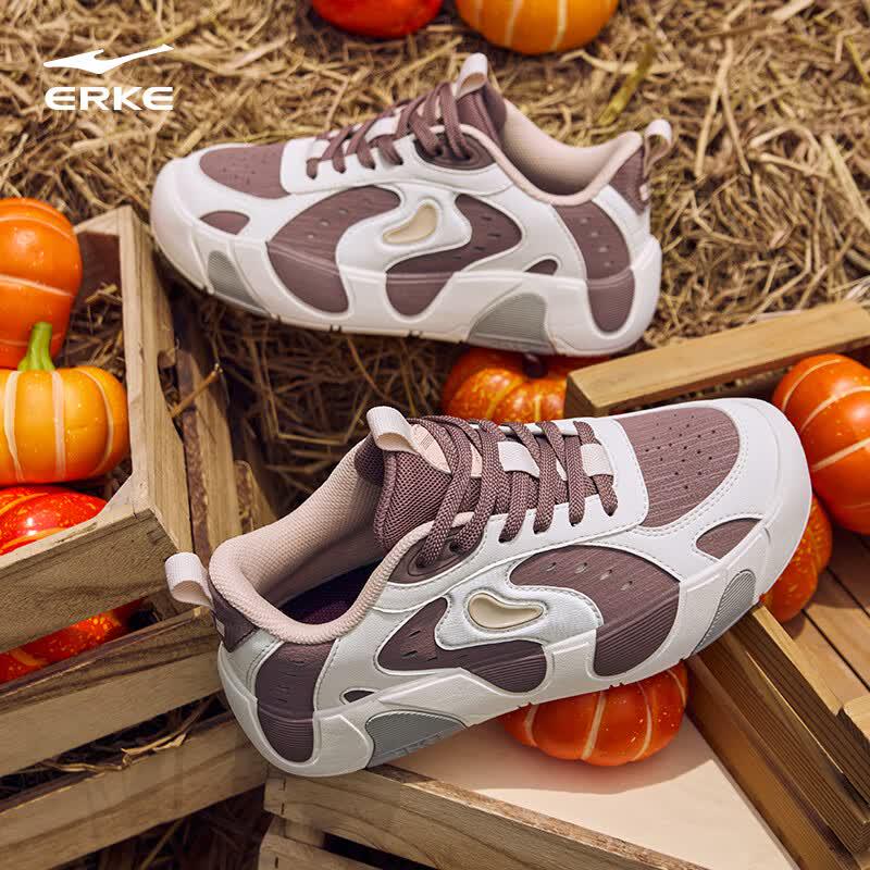 ERKE Unisex Classic Pumpkin Casual Low-Top Sneakers