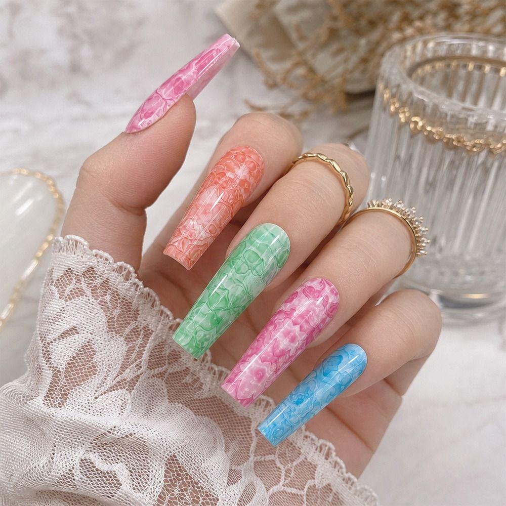 Flower Nail Foils The Starry Sky Nail Art Stickers Professional Nail Stickers  Manicure DIY