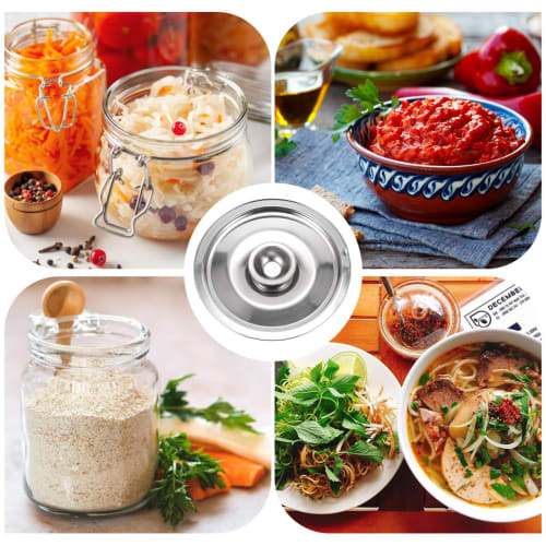 Kichvoe Pot Lid, 14cm, Stainless Steel and Iron, for Seasonings, Small Cookware, Frying Pans, and Woks