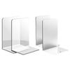 8 Pcs Clear Bookends Book Holders Shelf Book Stoppers L-Shaped Bookends Decorative Bookends Book Stands