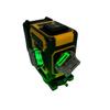 Green Light Laser Level with 12/16 Lines, Rubber-Coated & Drop-Resistant for Decoration and Processing