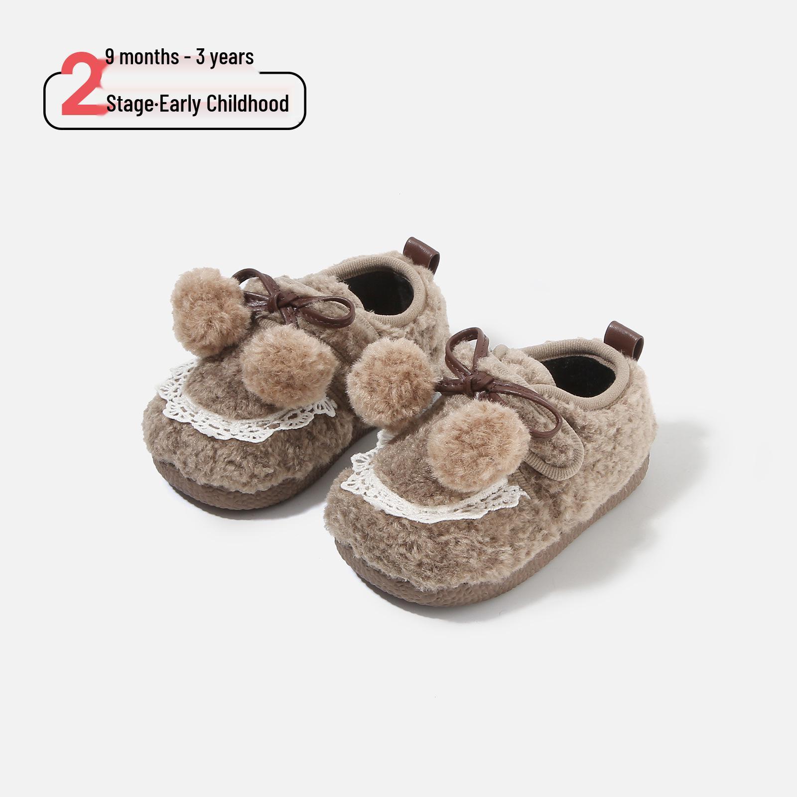 Toddler Winter Soft Sole Velvet Princess Shoes - Baby Cotton Walker Shoes Factory Order 16-20 (120 pairs)