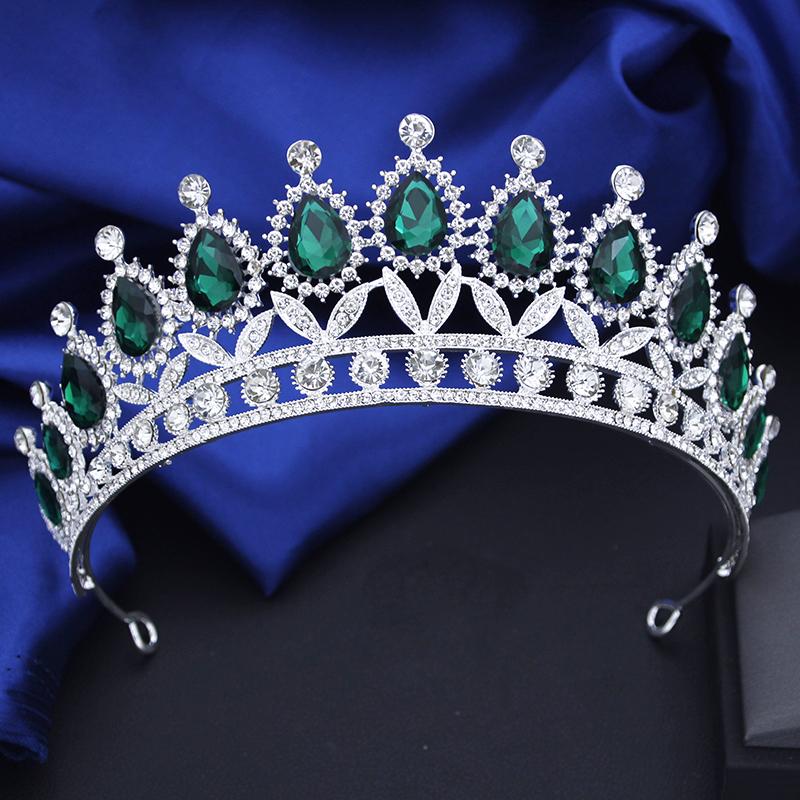 Vintage Water Drop Crown for Queen Bridal Prom Wedding Dress Hair Jewellry Bride tiaras Cosplay Head Accessories
