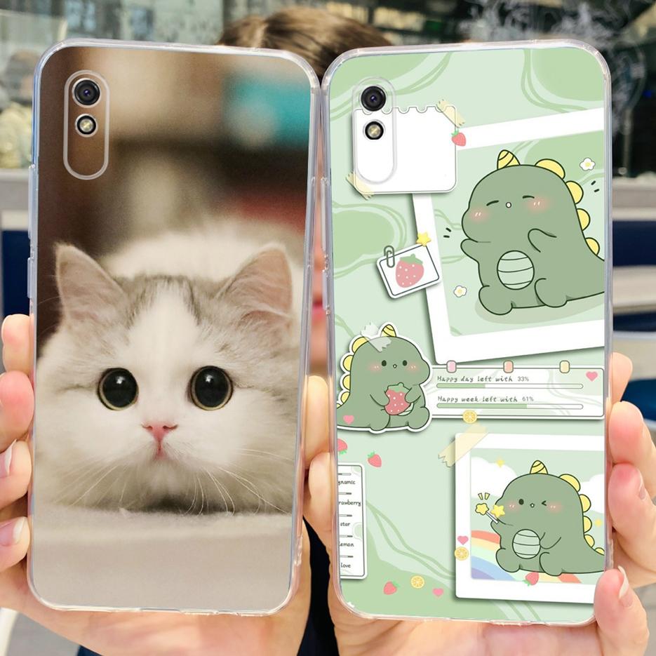 For Xiaomi Redmi 9A Case Redmi 9AT Stylish Painted Cover Clear Silicone Phone Case For Xiaomi Redmi 9A Sport Redmi9A T Soft Bags