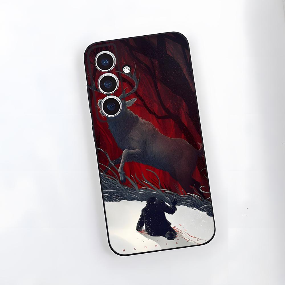 Horror TV Series Hannibal Phone Case For Samsung S26 S25 Plus S20 S20 Plus S22 Ultra S23 FE S21 Plus S21 Ultra Soft Cover