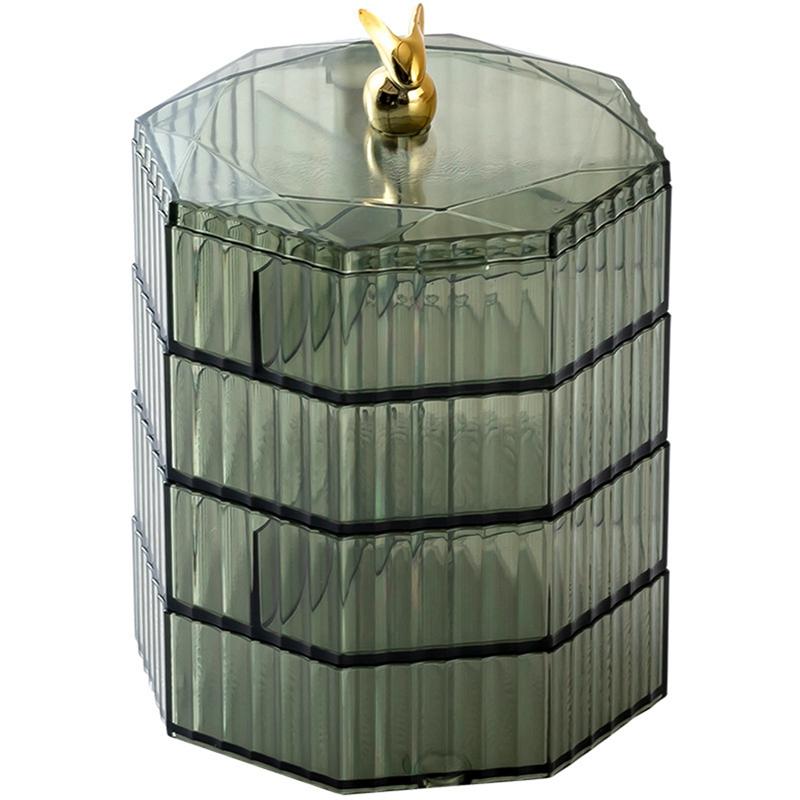 Four-tier Rotatable Jewelry Organizer Jewelry Box Acrylic Earring/Bracelet/Necklace Box