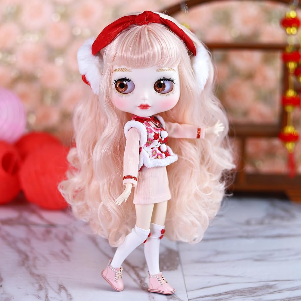 Icy Fortune Days 30cm BJD Doll Body Only 4 Color Eye Change Removable Wig Hand Swap