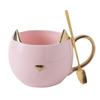 Simple Golden Cat Ceramic Cup Student Couple Drinking Water Cup Office High Looking Cute Gift Mug