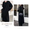 Vmiutyer LLOP Long Hooded Knit Loose Solid Perfect for Autumn and Winter Women's Dress, Fit, Casual, Thick, Color,