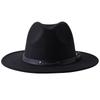 1 Peça Chapéu Fedora de Lã da Moda Masculino Outono Inverno Aba Larga Boné Jazz Lã Sintética Feminino Igreja Feltro Chapéu Britânico
