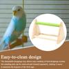 Bird Stand Wood Bird Playground Triangle Perch Playground For Parakeet Canary Cockatiel Finch Training Toy For Inside Outside