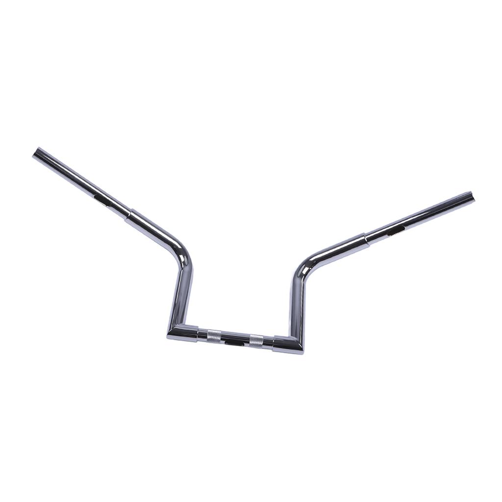 Stainless Steel Universal Drag Z Bars Fit for Motorcycles with 25 MM Handlebars(Chromed Silver)