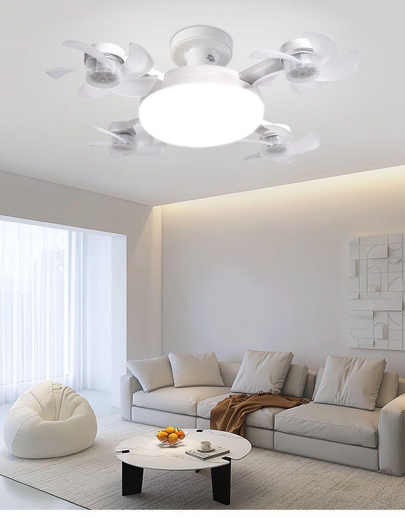 Nordic Silent High-Power E27 Ceiling Fan Light for Living Room or Restaurant