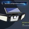 Waterproof Solar LED Motion Sensor Wall Lamp for Indoor/Outdoor Garden Pathway Illumination
