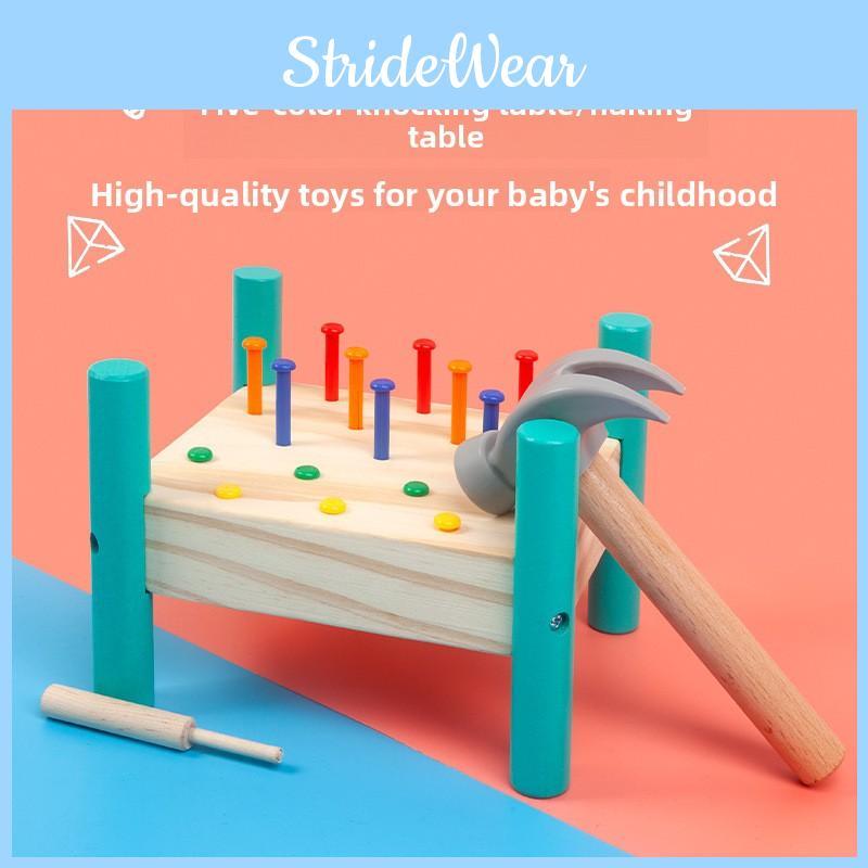 Style Montessori Wooden Hammering Toy For Kids Preschool Play And Learning