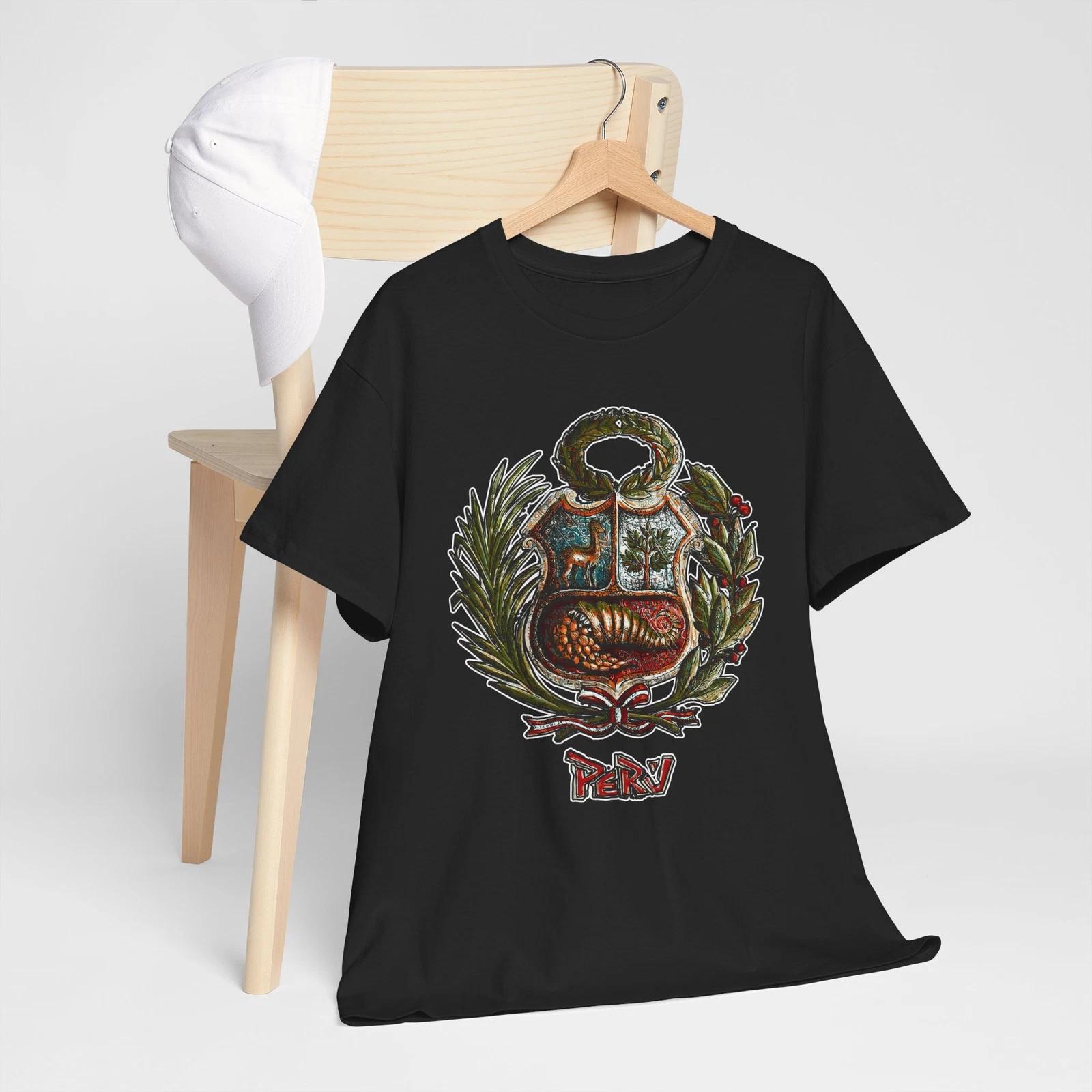 

Peruvian Heritage Unisex Heavy Cotton Tee, Ethnic T-Shirt, Casual Wear, [...] 2XL