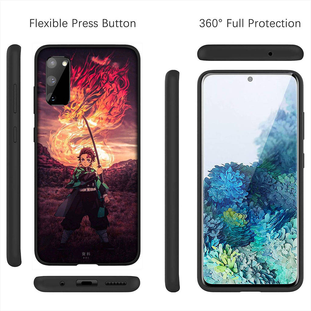 For Samsung Galaxy S24 S23 iPhone 16 15 14 Xiaomi Redmi Note 13 12 11 10 Plus 9 Pro Max X XR Telefondeksel Kochou Shinobu Demon Slayer OPPO Huawei Deksel