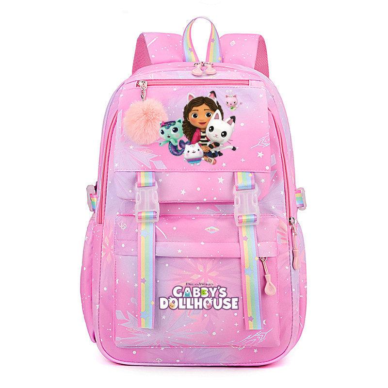 Cartoon Cat Peripheral Schoolbag Stitch Student Backpack New Waterproof Large-capacity Girls Backpack