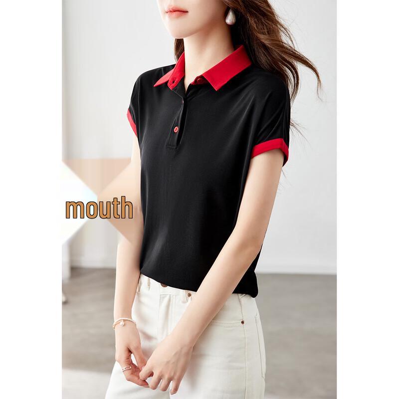 Srcr Women s 100% Mulberry Silk Polo T-shirt 2XL