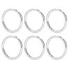 20Pcs Metal Rings 4x32mm Iron Sturdy Durable Multifunctional Exquisite Metal O RingsSilver