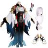 Genshin Impact Cosplay Costume Shenhe Red Carpet Chuanjuan Cloud Wind True Lord Game Anime Cosplay Outfit for Women
