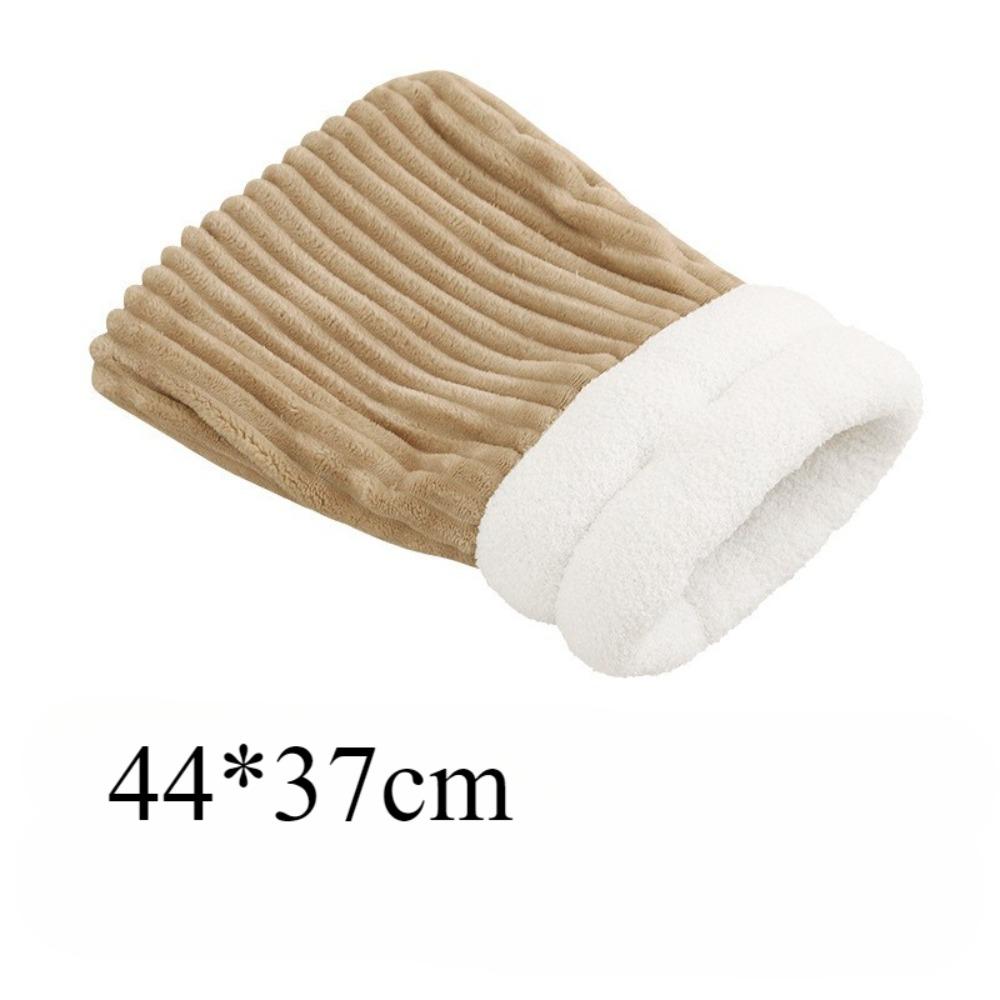 

Осенне-зимнее теплое гнездо для кошек, спальный мешок, гнездо с высверленным отверстием, закрытое гнездо для котят, безопасное гнездо для собак, гнездо с высверленным отверстием, товары для домашних животных Corduroy brown