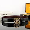 Men's Crocodile Pattern Stainless Steel Buckle Leather Belt