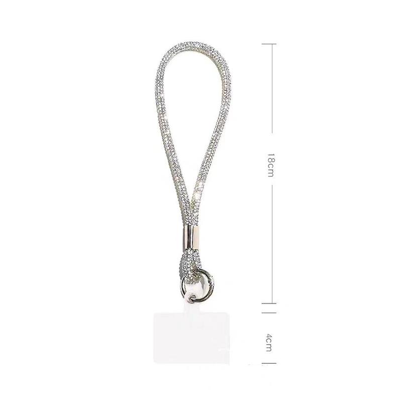 Luxury Mobile Phone  Wrist Straps Glitter  Phone Lanyard Keychain Hanging Anti-Lost Rope