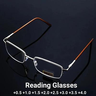 High Definition Anti Blau Licht Lesebrille Mode Metall Rahmen Presbyopie Brillen Fertigen Rezept Hyperopie Brillen