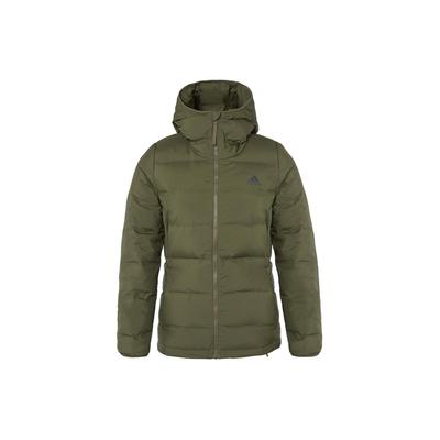 Jaqueta Casual Esportiva Outdoor Cor Sólida Corta-vento Quente de Penas Jaqueta Feminina Verde GT9203