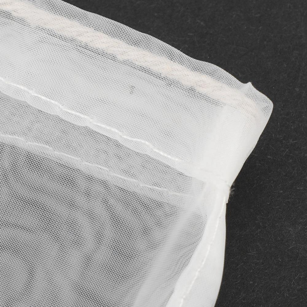 2pcs 100 Mesh Mesh Filter Bag Nylon Straining Bag Reusable Wine Filter Bag Cider Making