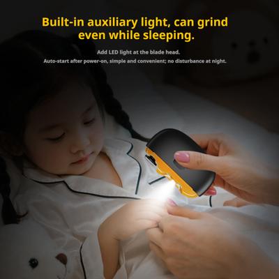 Electric Nail Clipper with Clippings Storage LED Light Portable Kids Adults Seniors Fingernail File Cutter Polisher Automatic Baby Nail Trimmer