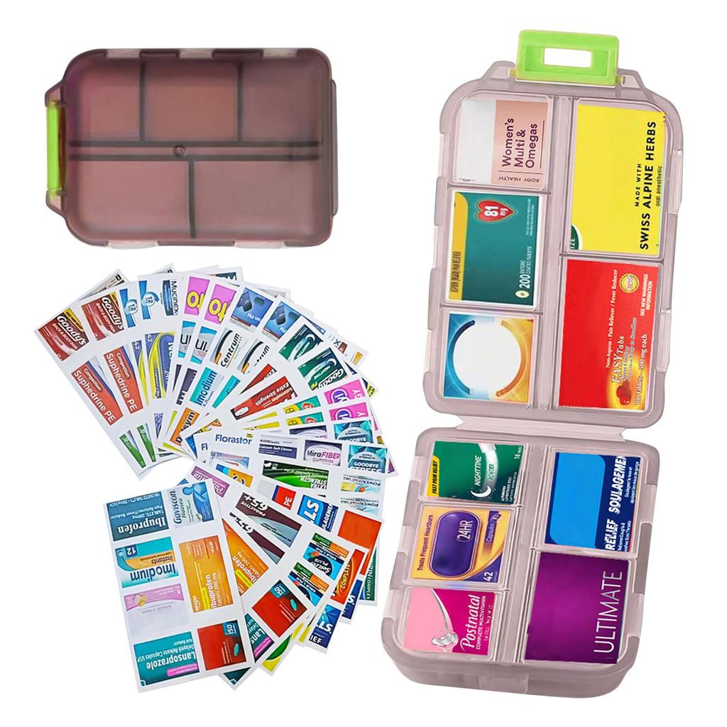 Organizer With Labels Travel Daily Container Medication Organizer Storage Organizer Travel Best Need Case 7 Day Organize