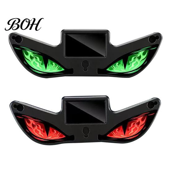 Car Enthusiast Lighting Gear Solar Devil Eyes Light for Windshield, Magnetic Installation Window Warning Sign with Three Night Driving Atmosphere Lamp