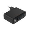 Universal charger 100W GaN 1xUSB-A 3xUSB-C fast charger LCD black