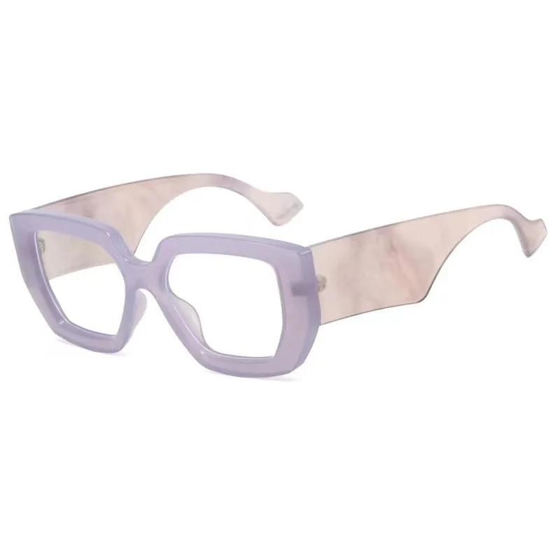 Latest Clear Thick Frame Eyewear Anti Blue Ray Blocking Eyeglasses Square Optical Lens Eyeglasses Unisex Design Gafas Lectura  Gafas De Sol