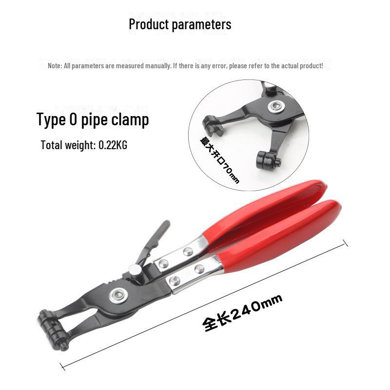 Sada svěrek a nástrojů: Protiprachový kryt, svazek, svorky na kulové kladky, svorky, kleště na demontáž uší výfukového potrubí