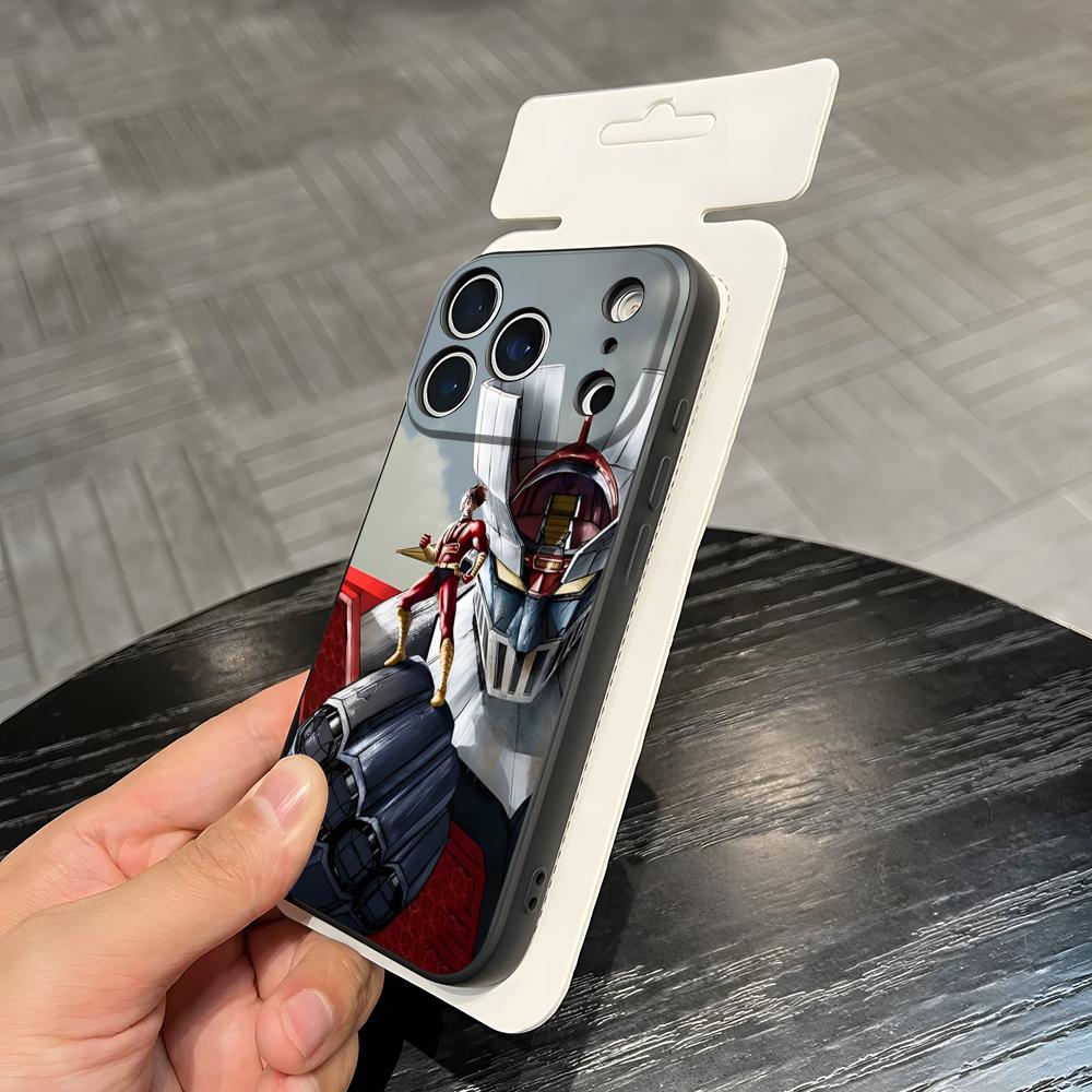 Manga Mazinger Z Anime Phone Case For IPhone 17 Air 16 E Pro Max 15 14 13 Mini 12 Pro 11 Max Plus Black Soft Shell