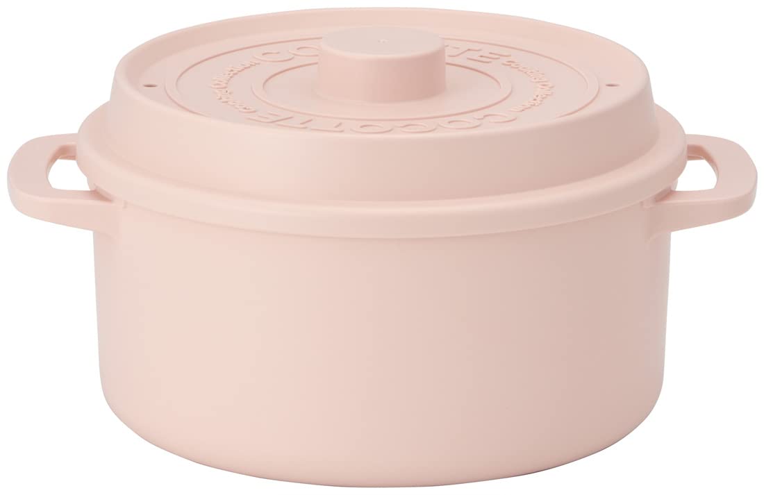 Skater Microwave Pot with Dishwasher Dusty Made in Cocotte-style Strainer, Safe, 1600ml, 18cm, Pink, Japan, MWCP2-A