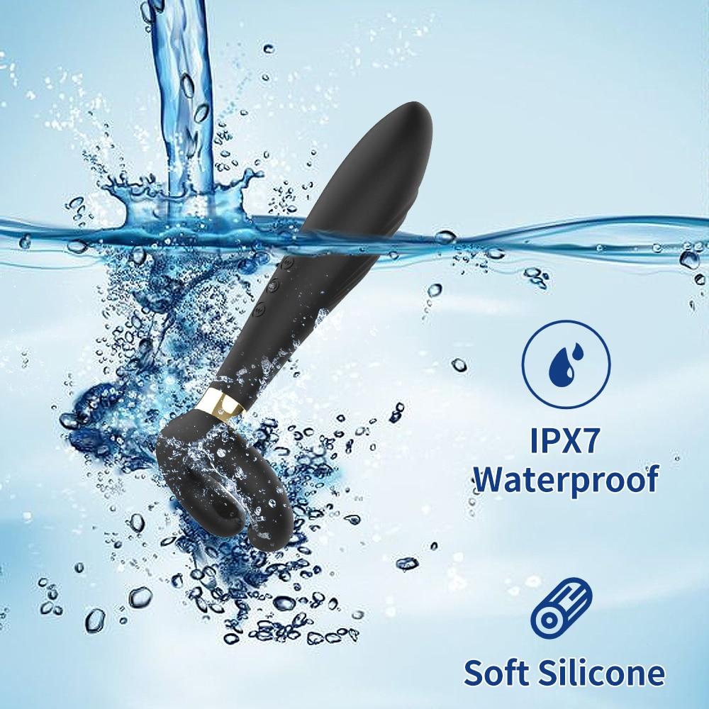 Masturbateur de pénis vibrateur de point G Double pénétration Clitoris gode produits de sexe pour adultes