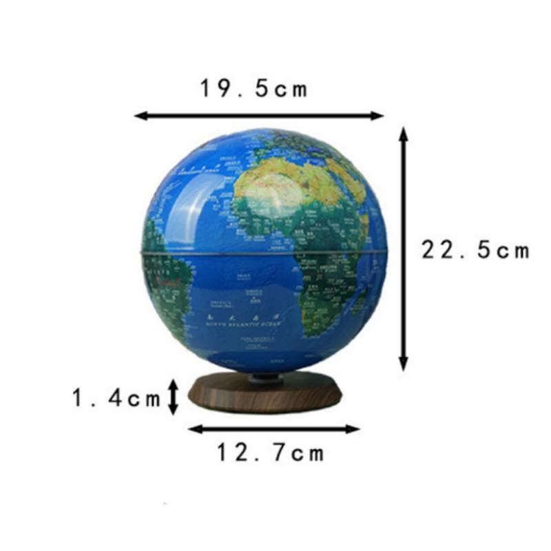 

8inch Magnetic Globe 20cm Globe Lamp LED Light ABS Globe Home Office Decoration Christmas Business Gifts EU Plug